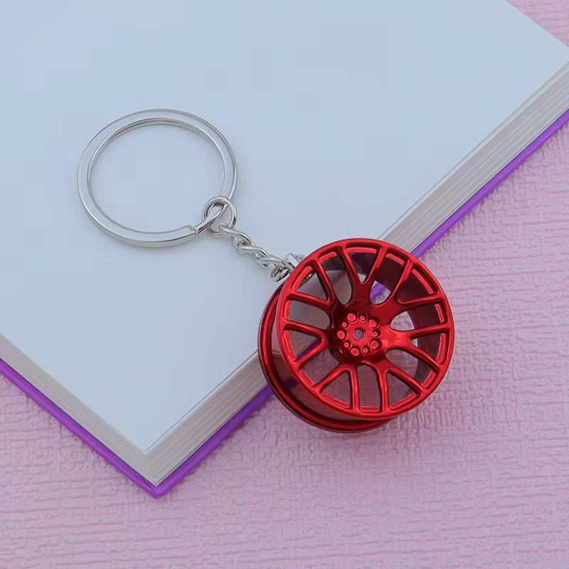 Metal Car Rim Keychain