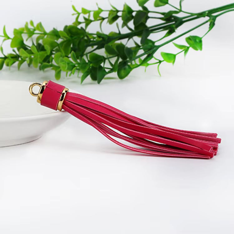 PU Leather Tassel Keychains Bag Charm Pendant DIY Accessories Bohemian Bag Keychain