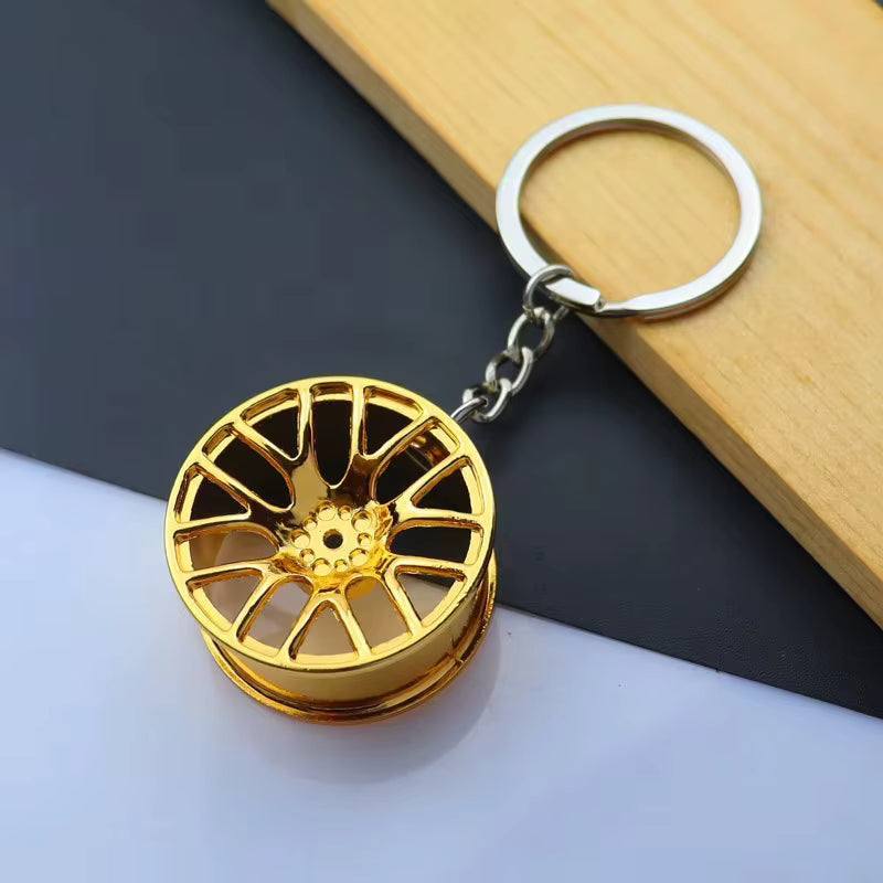 Metal Car Rim Keychain