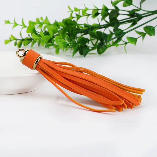 PU Leather Tassel Keychains Bag Charm Pendant DIY Accessories Bohemian Bag Keychain