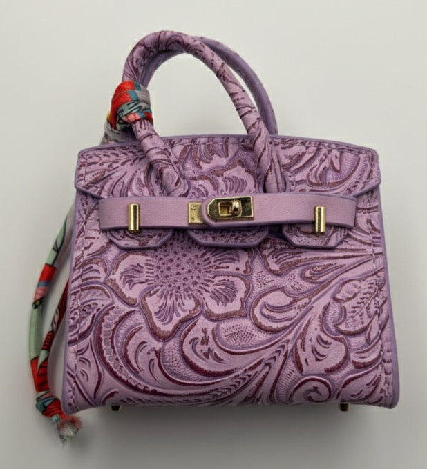 Embossed Mini Bag Charm