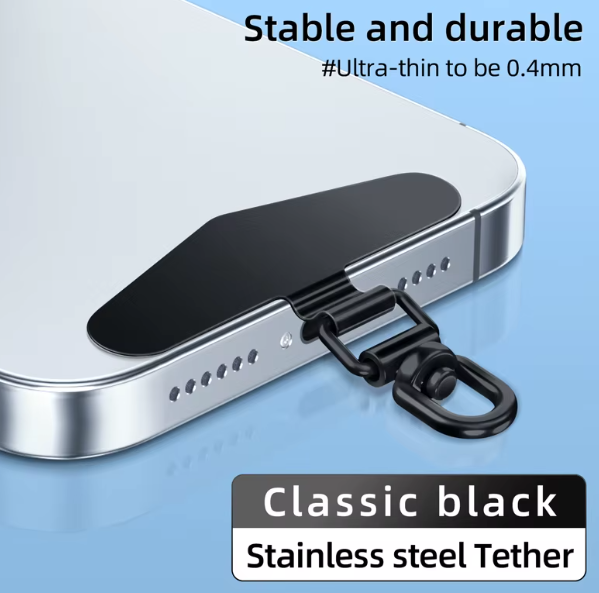 PHONE PATCH - Universal Stainless Steel D-Ring